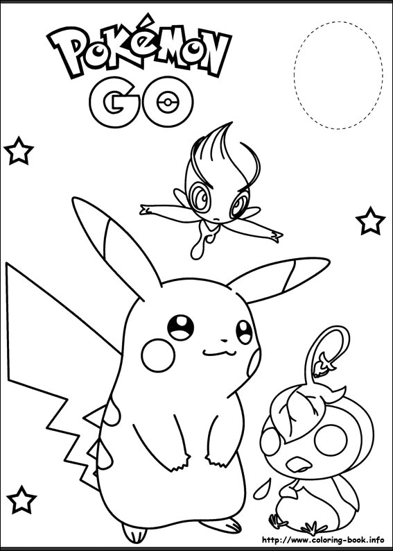 Pokemon coloring picture