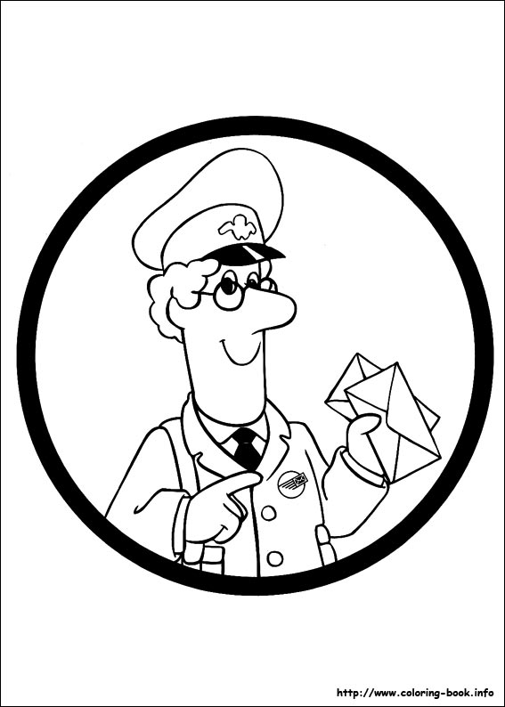 Postman Pat coloring picture