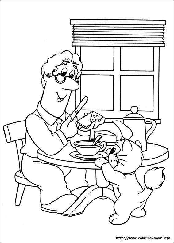 Postman Pat coloring picture