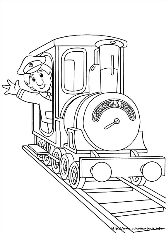 Postman Pat coloring picture