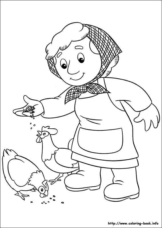 Postman Pat coloring picture