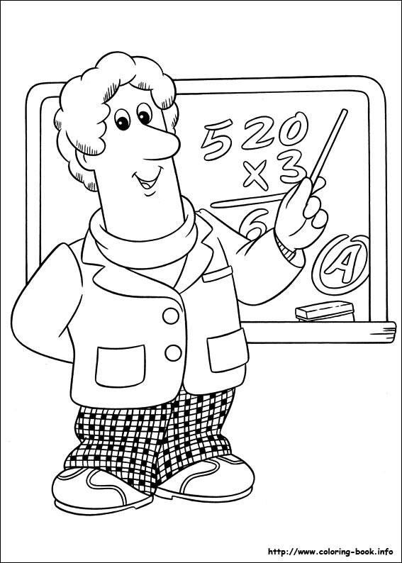 Postman Pat coloring picture