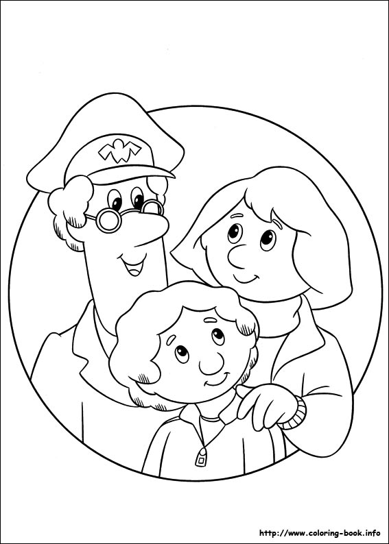 Postman Pat coloring picture