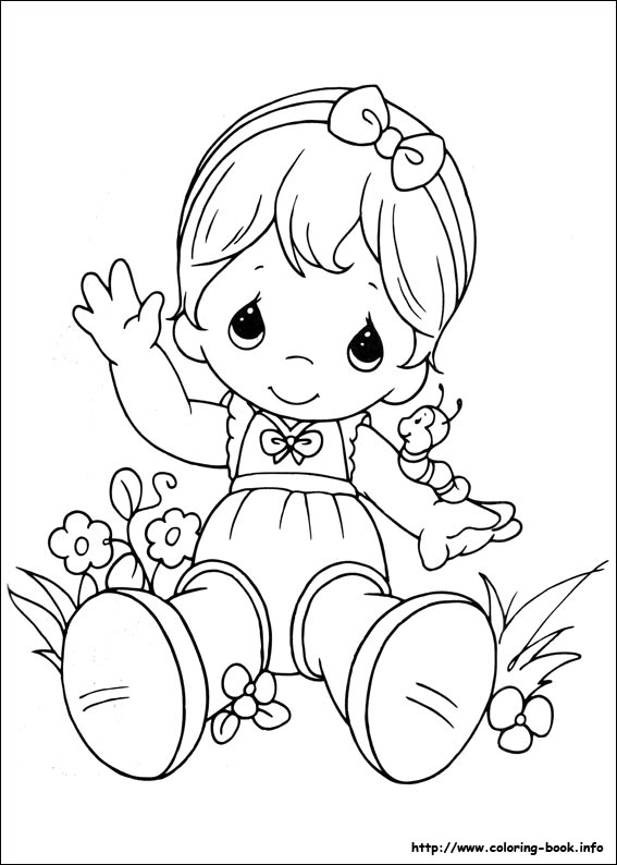 Precious Moments coloring picture