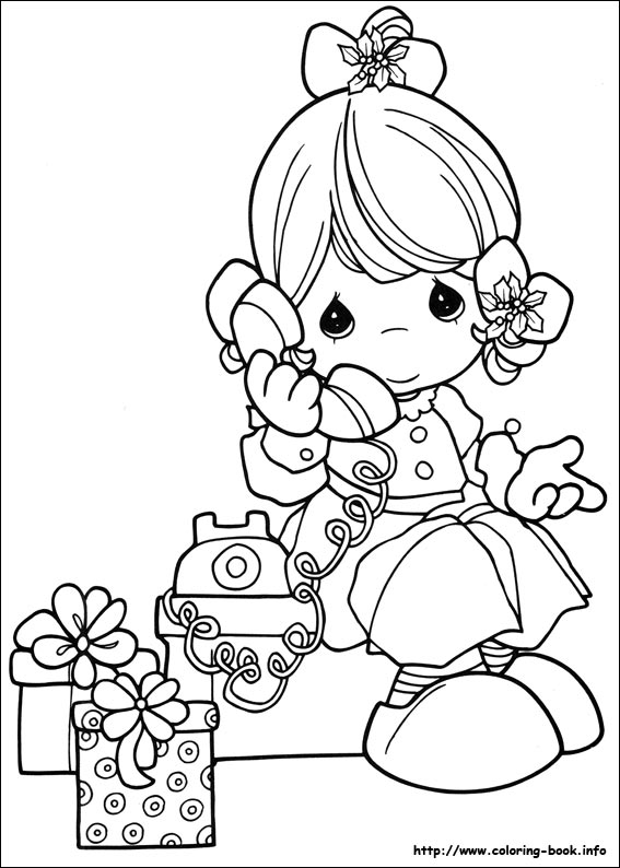 Precious Moments coloring picture