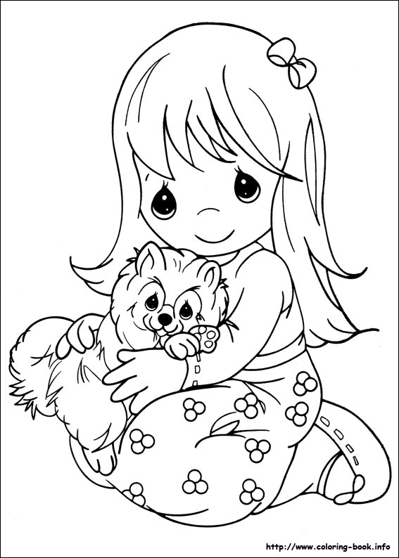 Precious Moments coloring picture