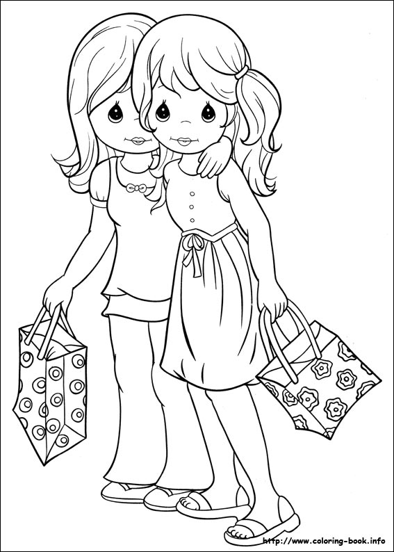 Precious Moments coloring picture