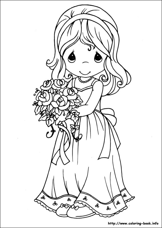 Precious Moments coloring picture