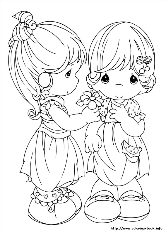 Precious Moments coloring picture