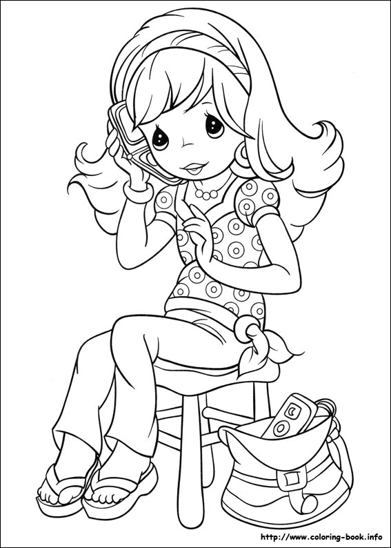 Precious Moments coloring picture