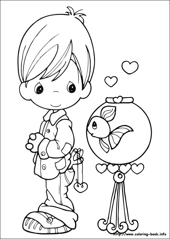 Precious Moments coloring picture