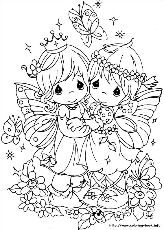 Precious Moments coloring picture