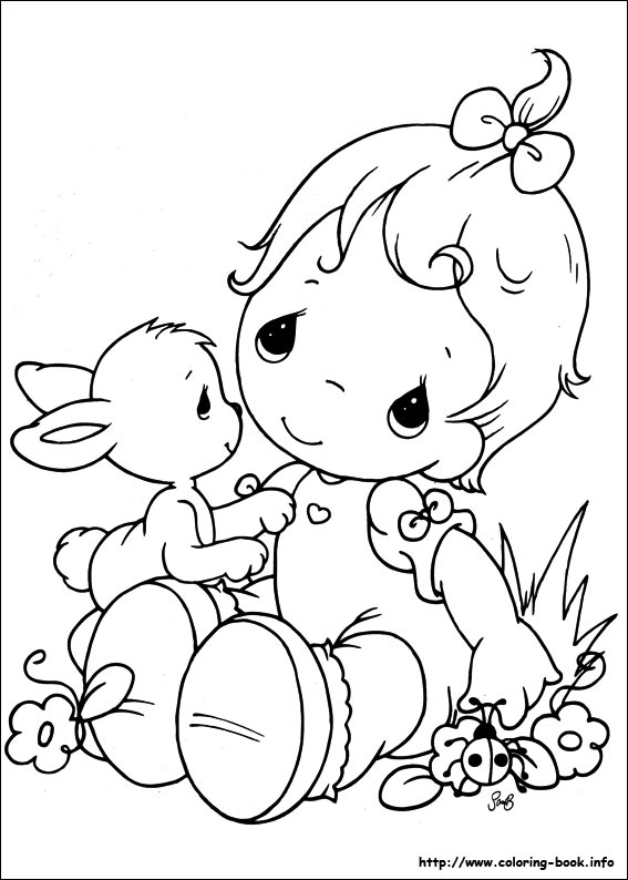 Precious Moments coloring picture