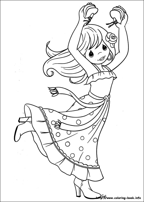 Precious Moments coloring picture