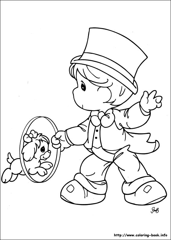 Precious Moments coloring picture