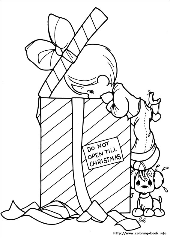 Precious Moments coloring picture