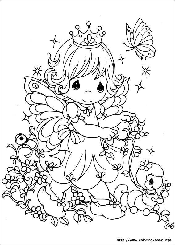 Precious Moments coloring picture