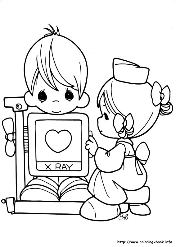 Precious Moments coloring picture