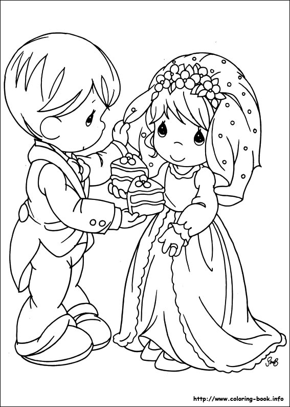 Precious Moments coloring picture