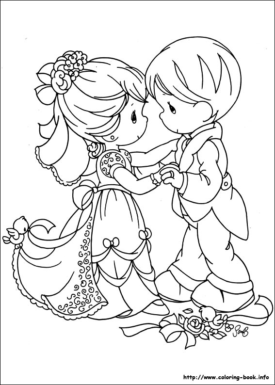 Precious Moments coloring picture