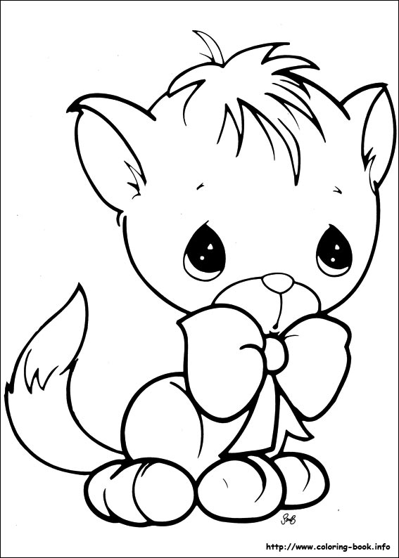 Precious Moments coloring picture