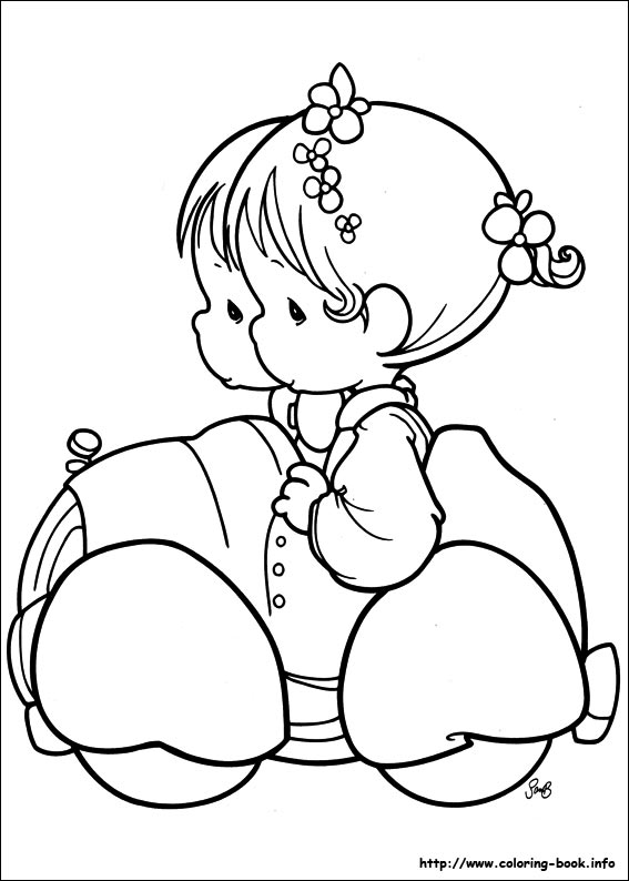 Precious Moments coloring picture