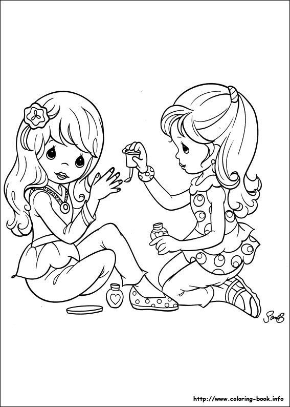 Precious Moments coloring picture