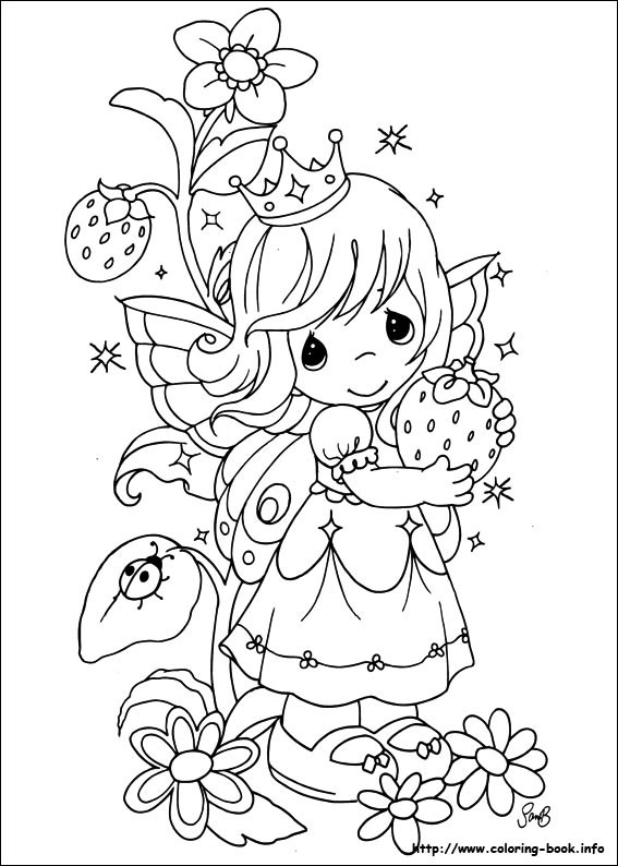 Precious Moments coloring picture