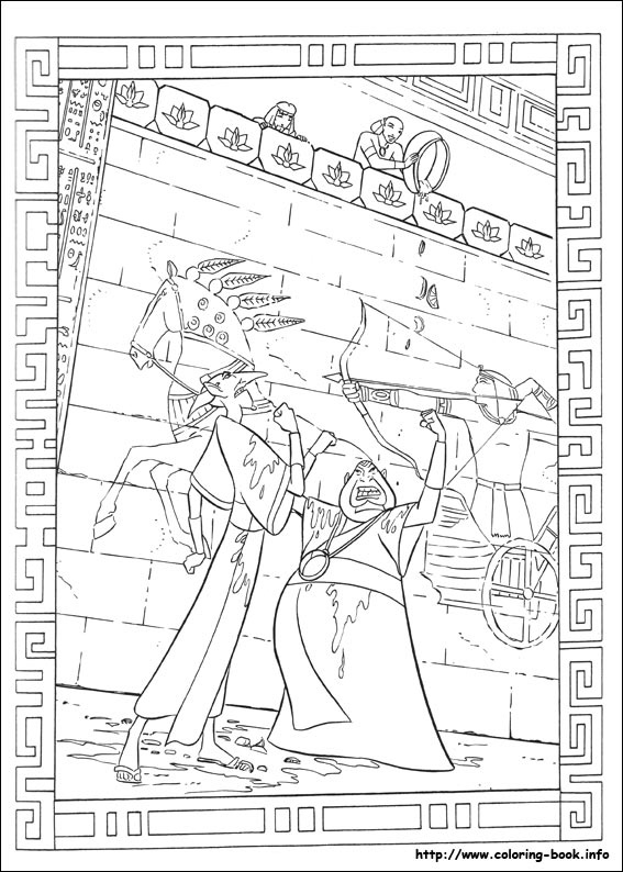 The Prince of Egypt coloring picture