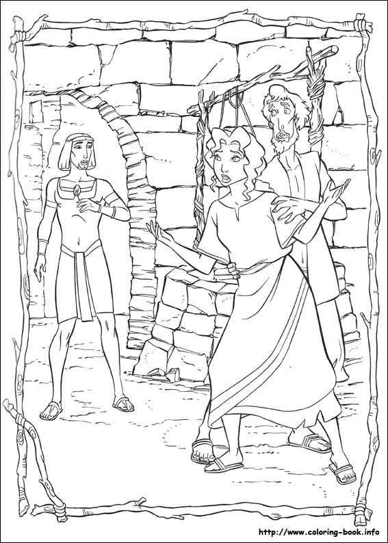 The Prince of Egypt coloring picture