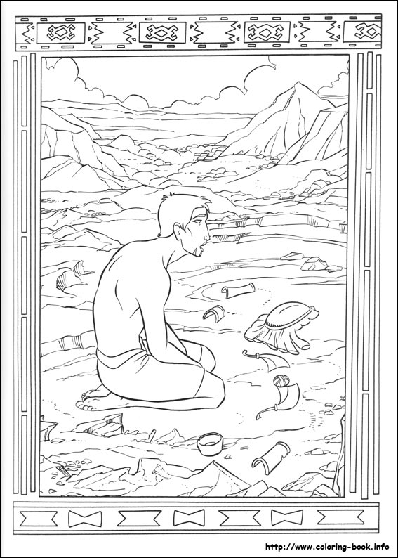 The Prince of Egypt coloring picture