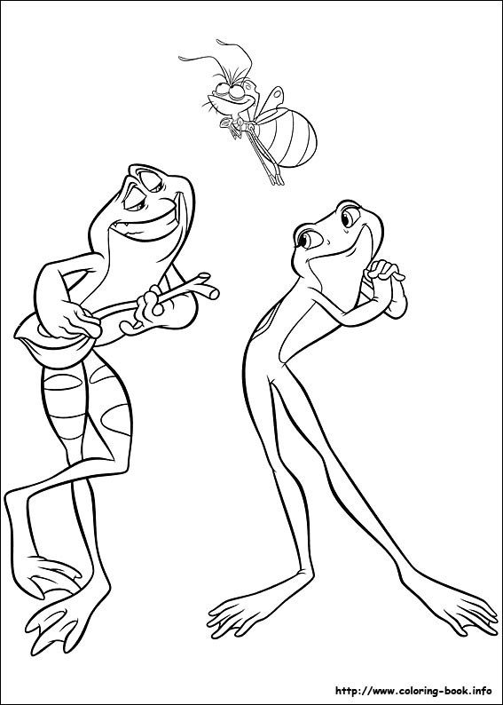 The Princess and the Frog coloring picture