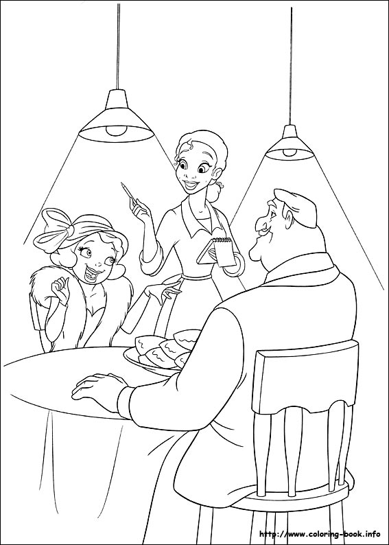 The Princess and the Frog coloring picture