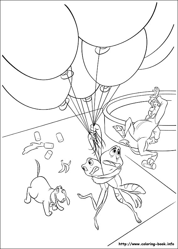 The Princess and the Frog coloring picture