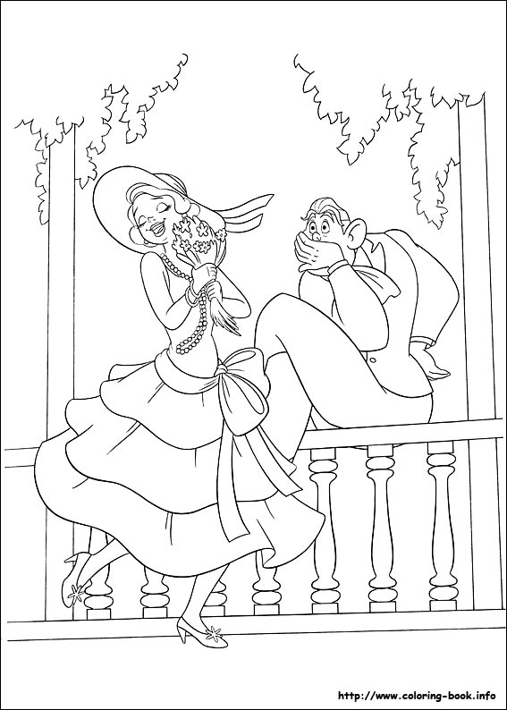 The Princess and the Frog coloring picture