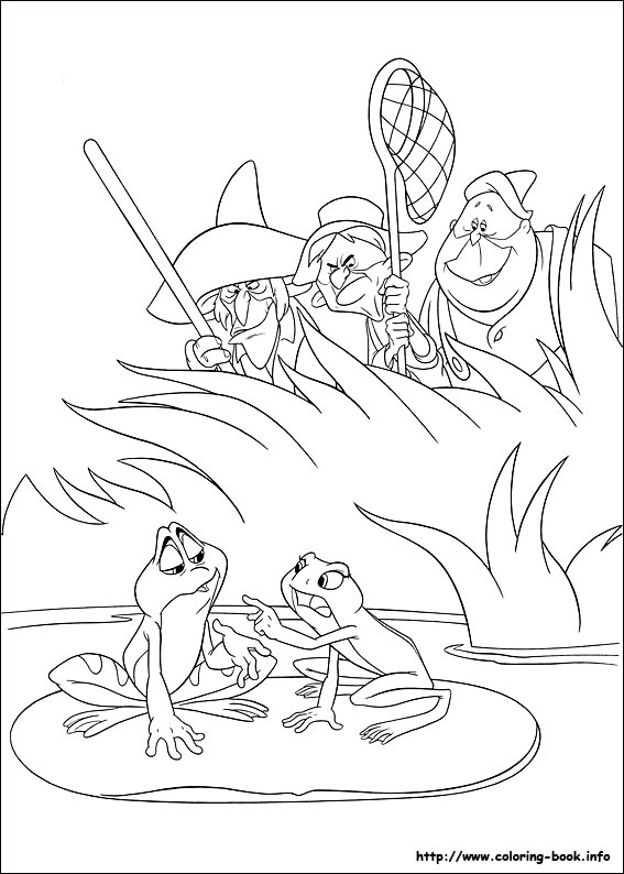 The Princess and the Frog coloring picture