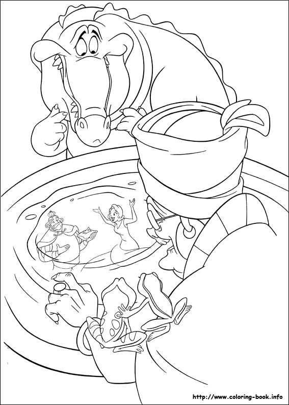 The Princess and the Frog coloring picture