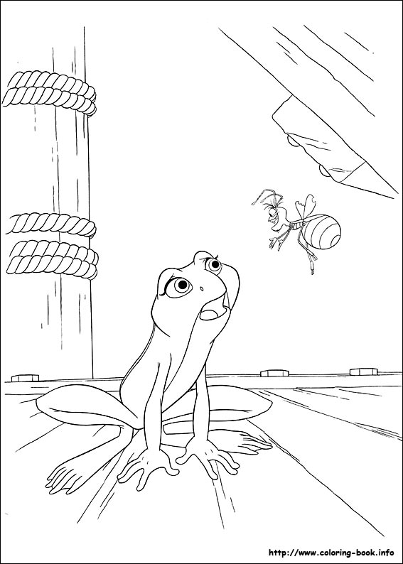 The Princess and the Frog coloring picture