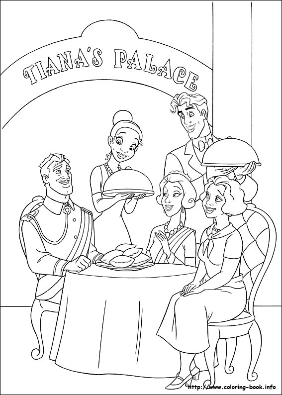 The Princess and the Frog coloring picture