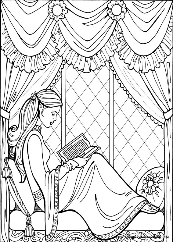 Princess Leonora coloring picture