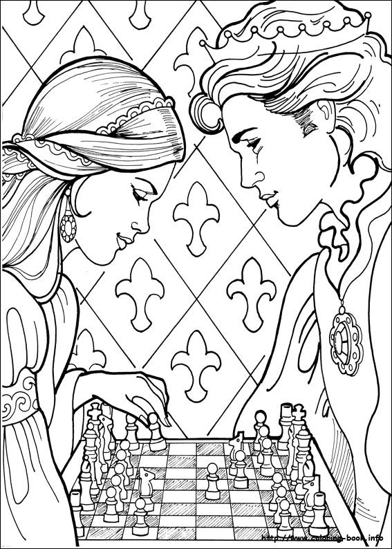 Princess Leonora coloring picture