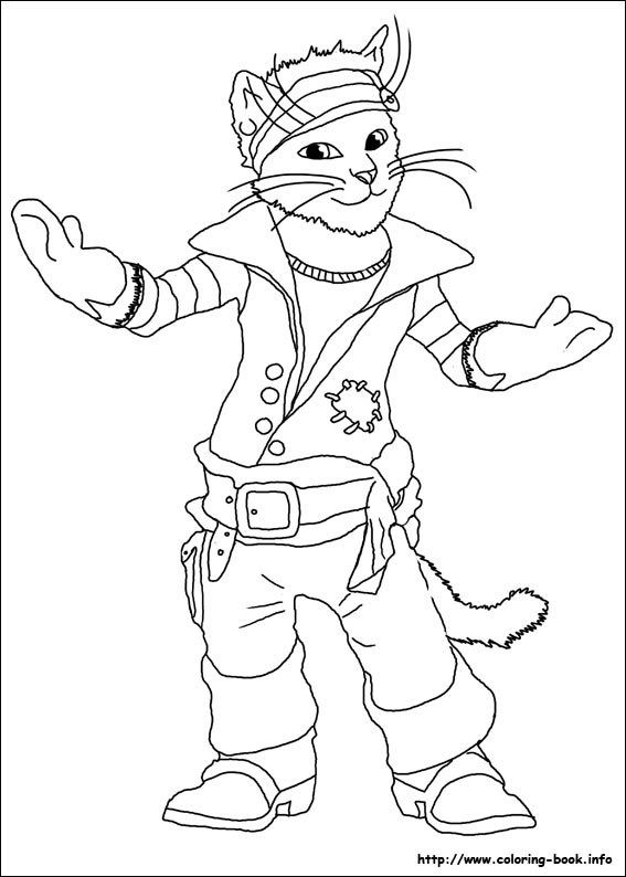 The true story of Puss'n Boots coloring picture