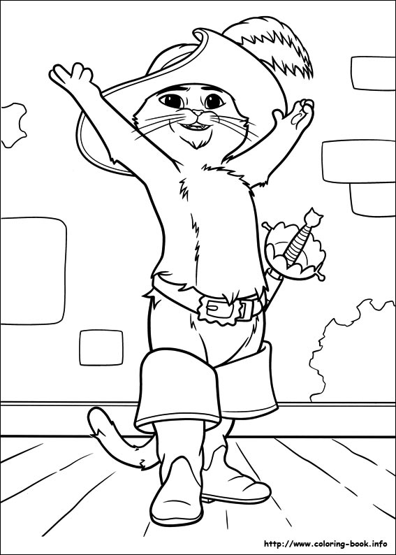 Puss in Boots coloring picture