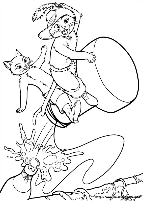 Puss in Boots coloring picture