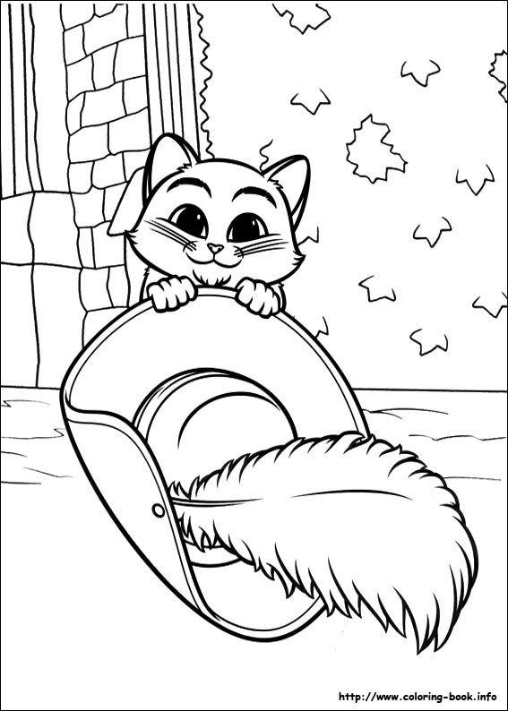 Puss in Boots coloring picture