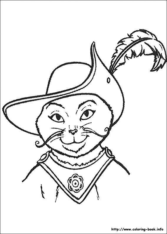 Puss in Boots coloring picture