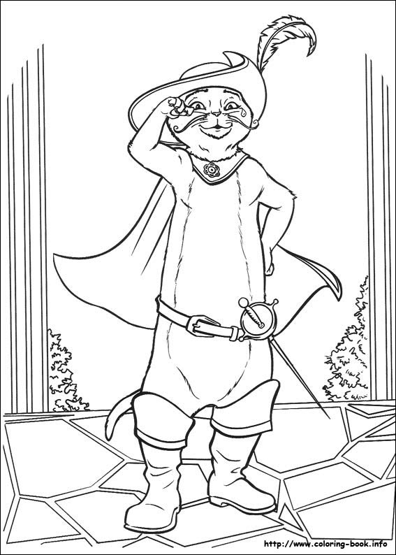 Puss in Boots coloring picture