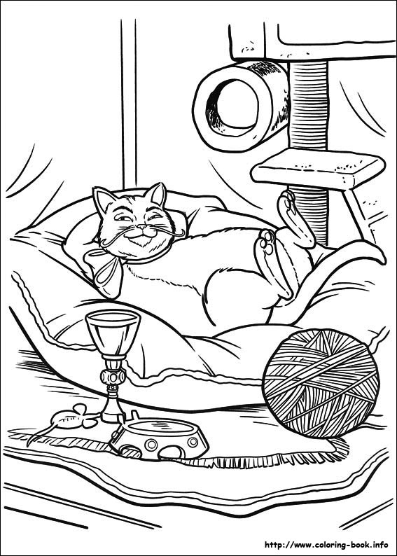 Puss in Boots coloring picture