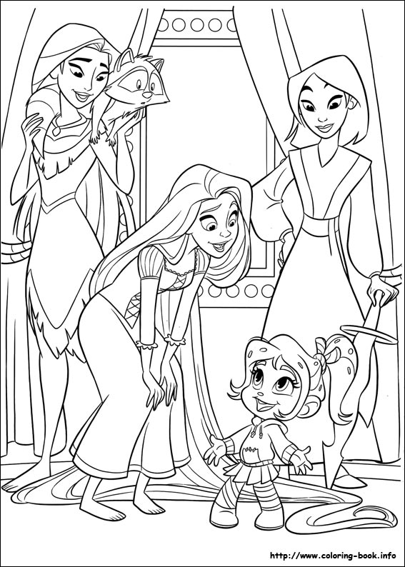 Ralph breaks the Internet coloring picture