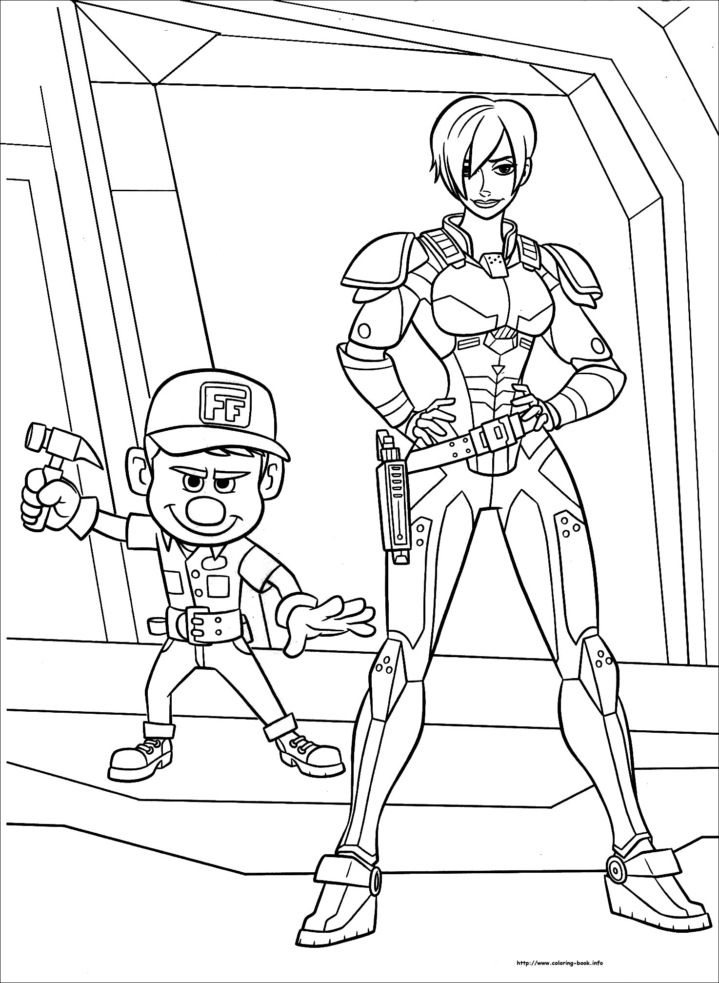 Ralph breaks the Internet coloring picture